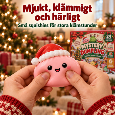 Squishy Julkalender 2026 med 24 Klämfigurer